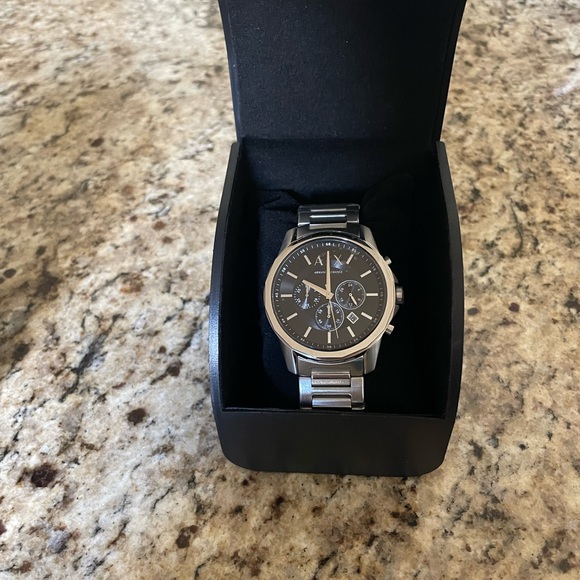 Armani Exchange Chronograph Stainless Steel Watch NWT - Picture 4 of 5